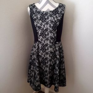 NWOT Lace Floral Fit/Flare Dress